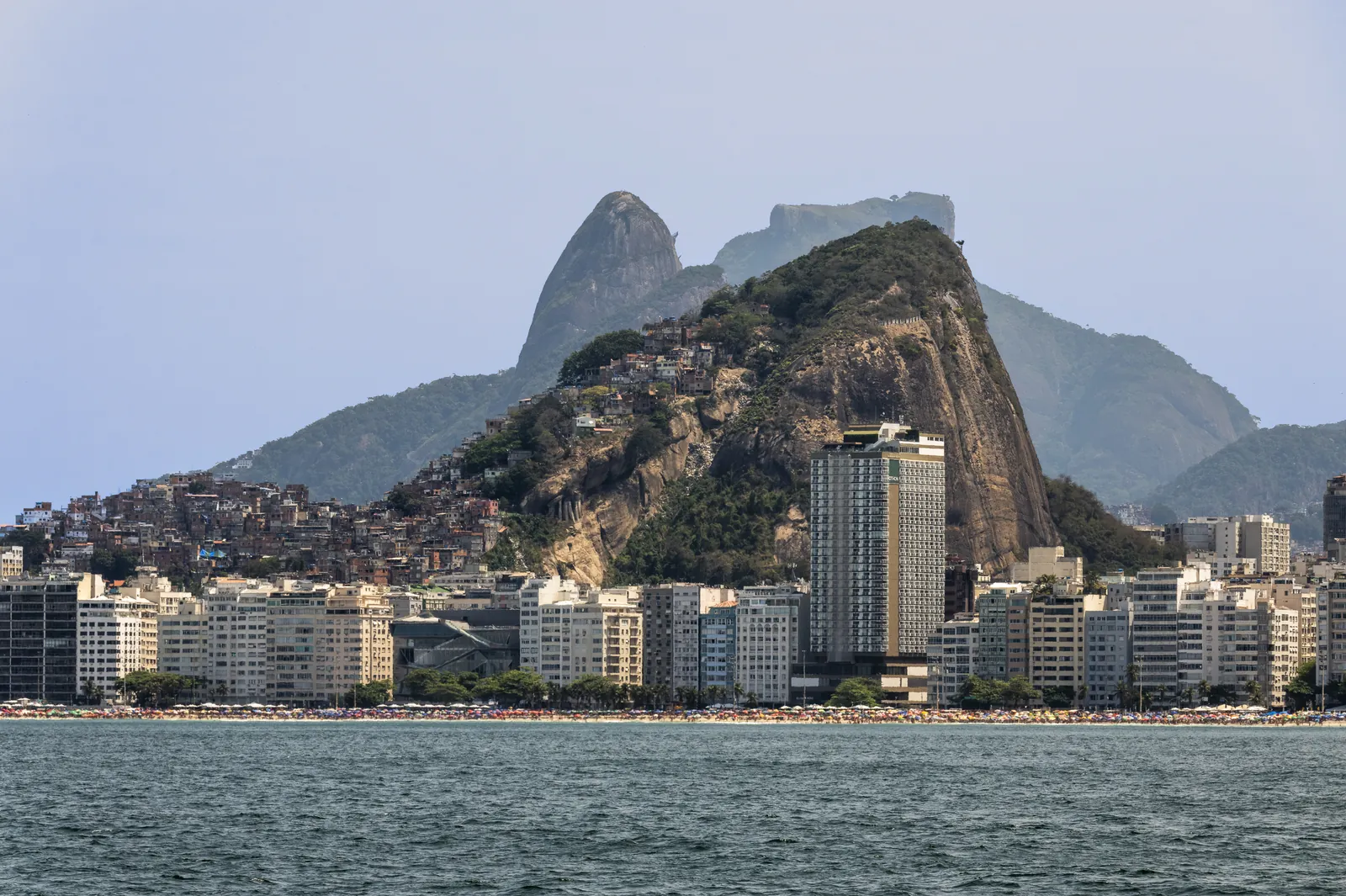 The Sugarloaf above Copacabana beach and the city